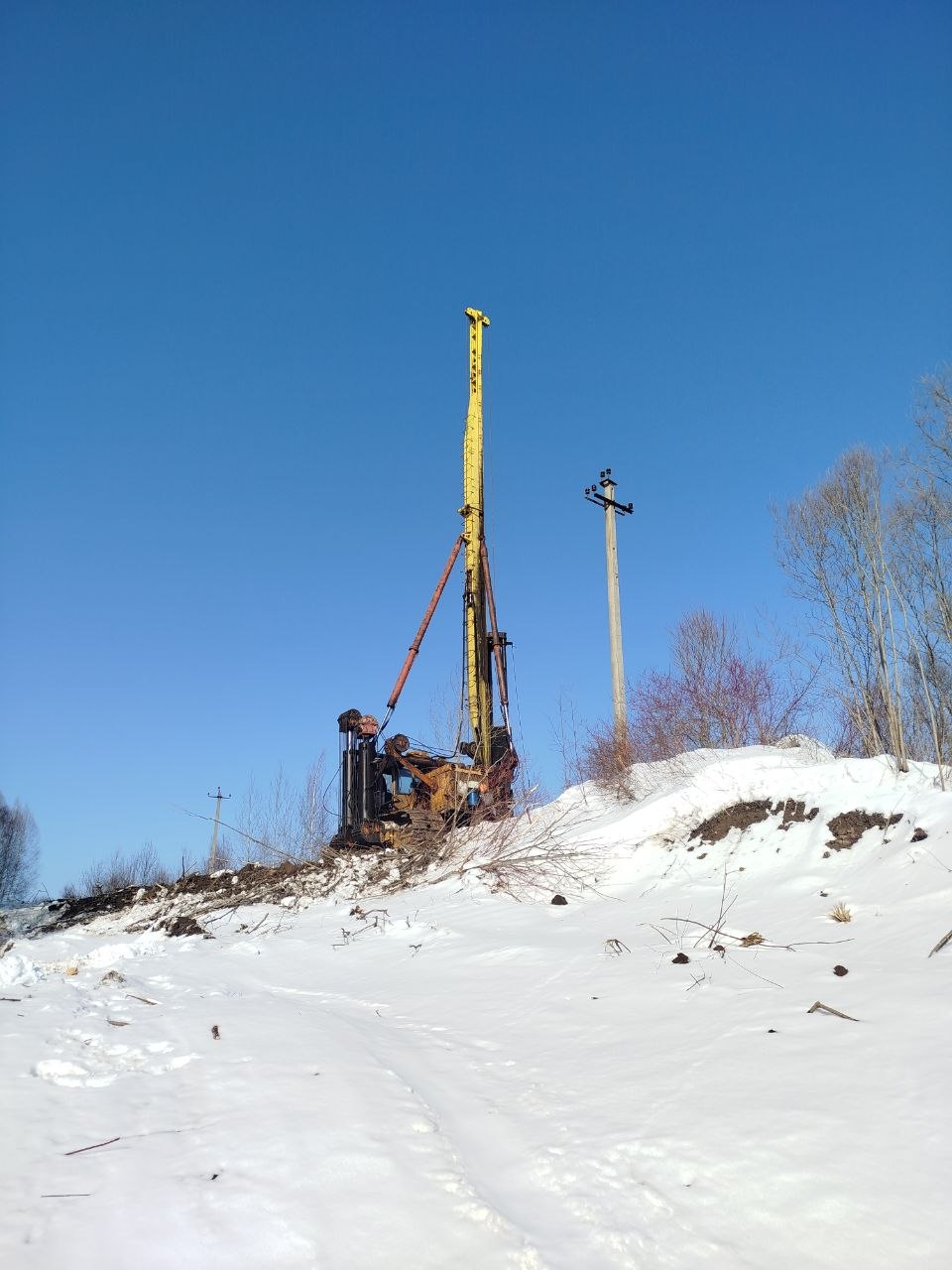 Готовое свайное основание